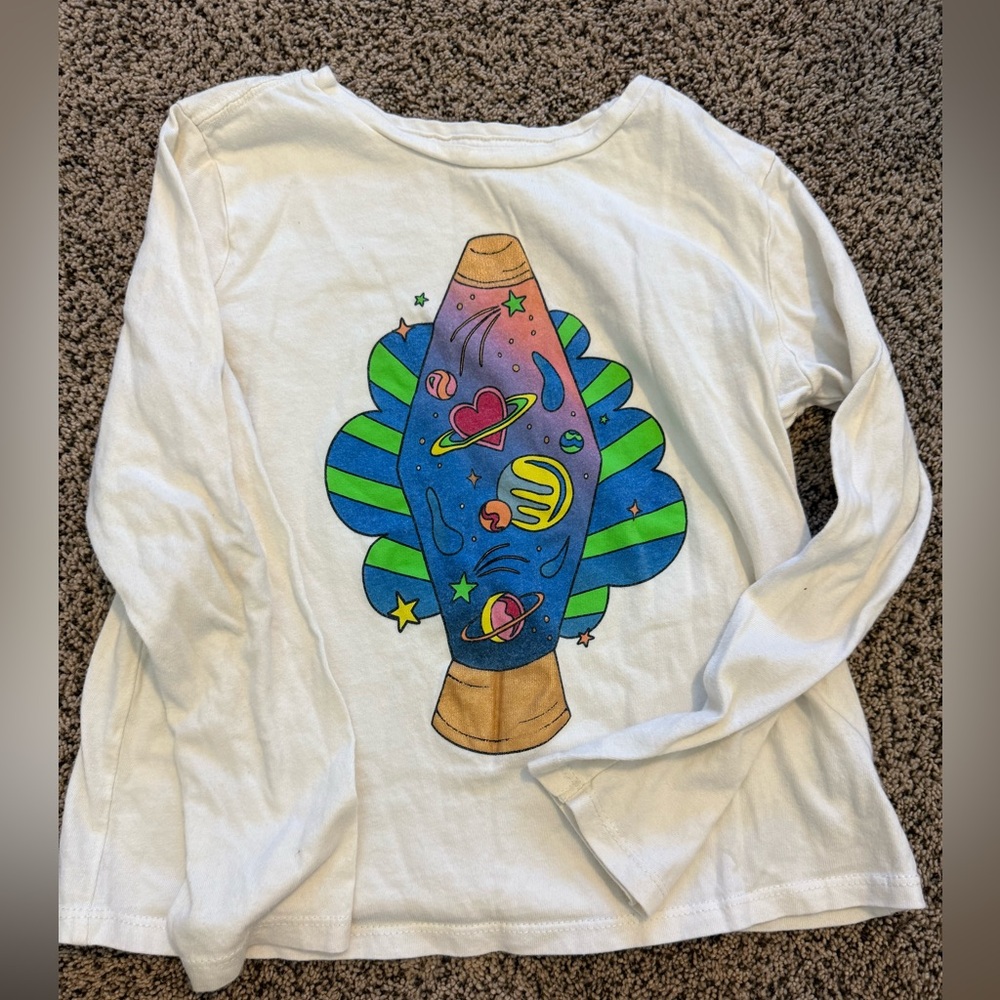 Girls medium size 8 old navy lava lamp shirt